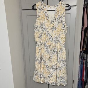 Maurices Yellow and Blue Floral Mini Dress